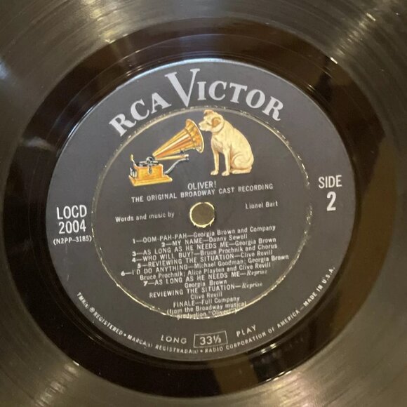 Lionel Bart Oliver! (Vinyl, 1963) RCA Victor LOCD-2004 Good Gatefold LP Record - Picture 10 of 12
